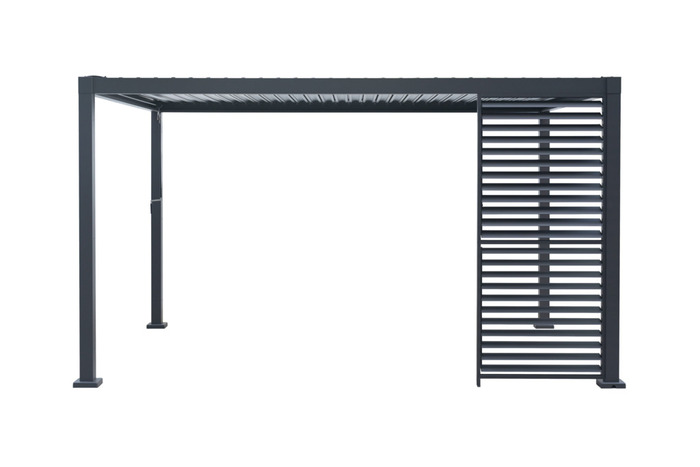 Sidepanel med justerbare lameller til pergola 4 meter - Outfit